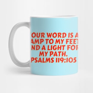 Bible Verse Psalm 119:105 Mug